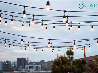 Dây đui đèn kín nước trang trí ngoài trời E27